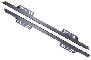 Toyota Tacoma Side Steps - Fishbone Offroad - 4-Inch Drop Step - Black - `05-`23